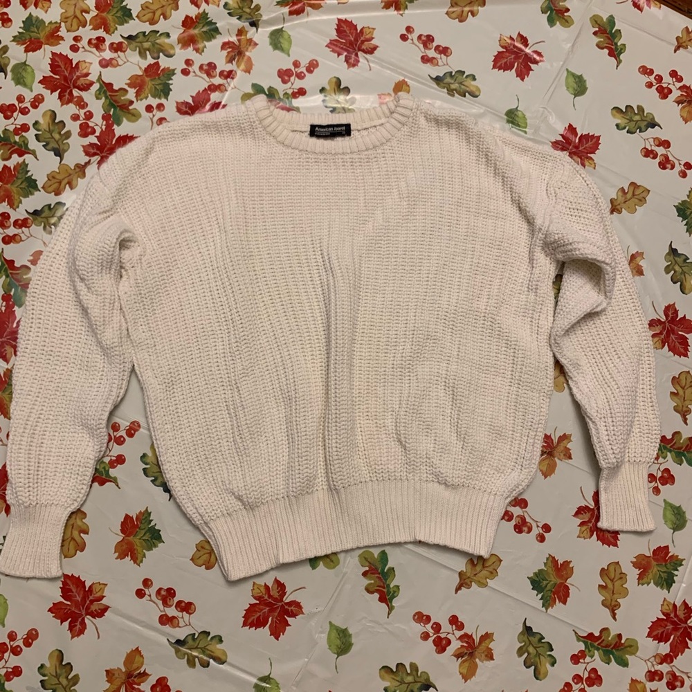 American Apparel cropped chunky knit sweater